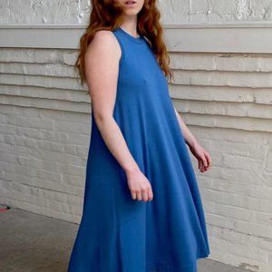 Hoi Bo Jersey A-Frame Dress -- Azur